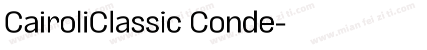 CairoliClassic Conde字体转换
